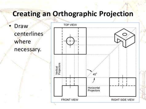 Orthographic Projection Drawing Tutorial Orthographic Projection In