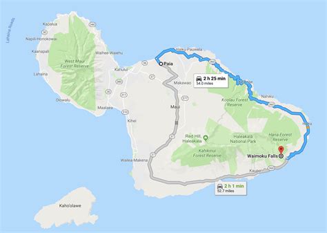 25 Road To Hana Stops Map Maps Online For You