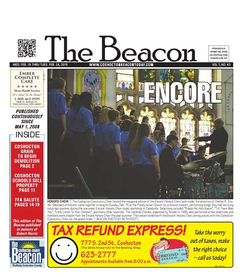 February 18 2015 Coshocton County Beacon By The Coshocton County