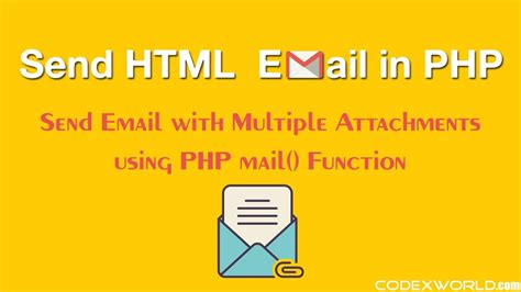 Send Email With Multiple Attachments In PHP YouTube