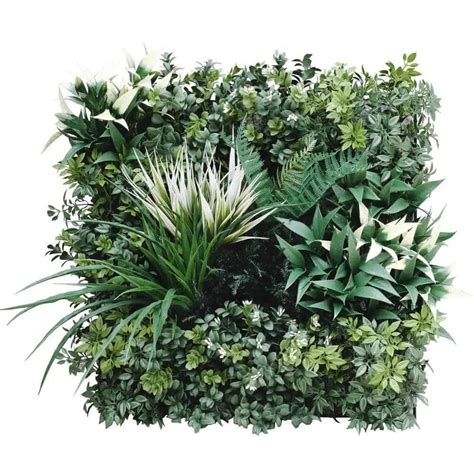 Deluxe Botanical Artificial Living Wall Sample Evergreen Direct