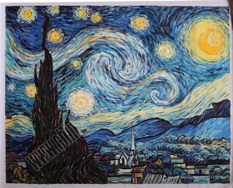 Starry Night Van Gogh Oil Painting Reproduction China Oil