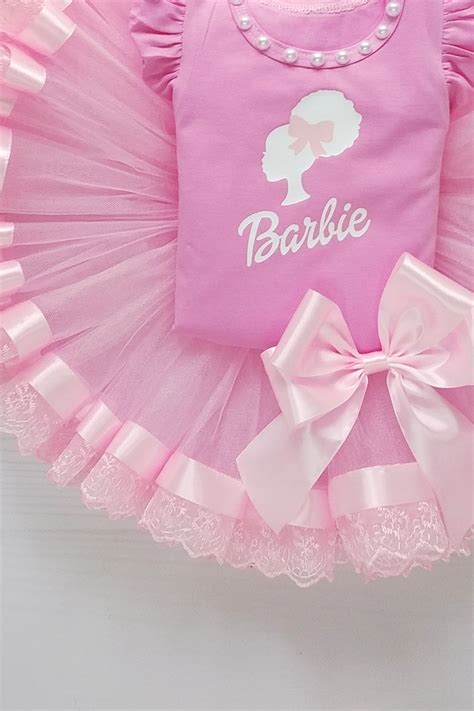 Barbie Tutu Outfit 5th Birthday Outfit Pink Barbie Dress Barbie