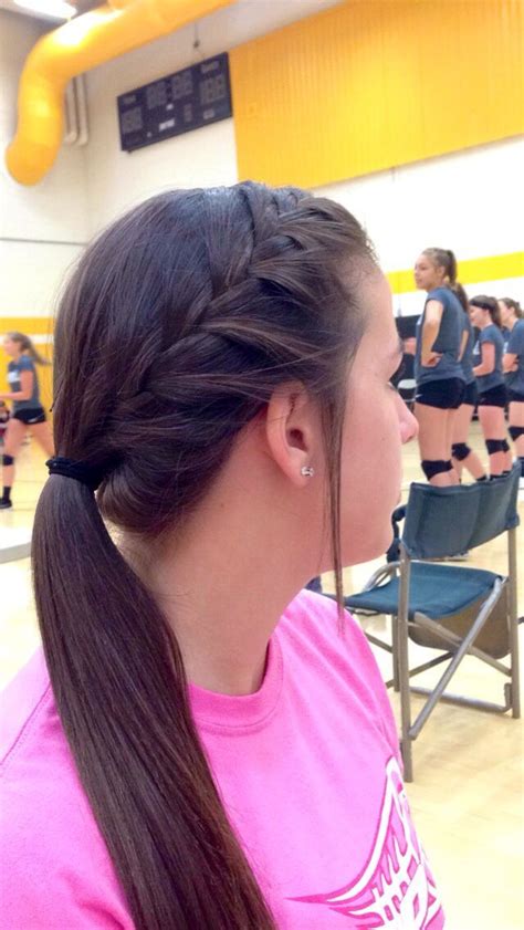 Cute Volleyball Hair More Braided Ponytail Hairstyles Cute Hairstyles