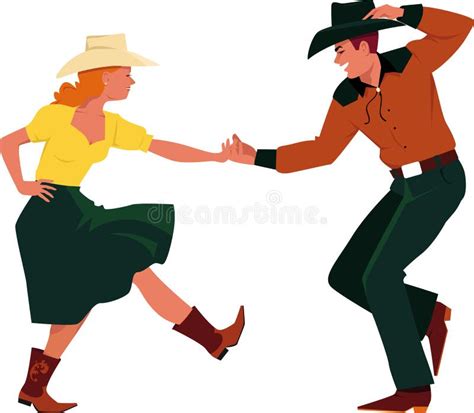 Country Western Dancing Stock Illustrations 147 Country Western
