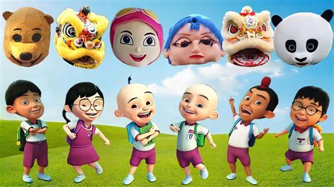 Upin Ipin Mei Mei Ehsan Jarjit Dan Mail Memakai Badut Mampang Lucu