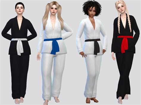 Basic Karate Uniform F By Mclaynesims From Tsr Sims 4 Downloads
