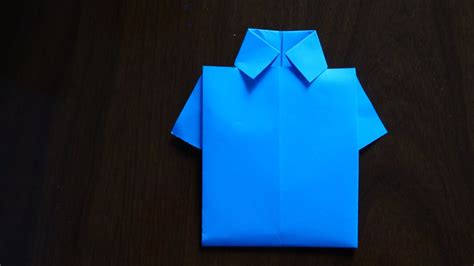 Como Fazer Origami De Polocamisacamiseta Youtube