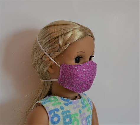 Handmade Doll Face Masks Cotton Fabric Fit 18 American Girl Etsy