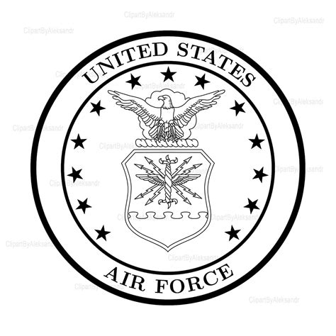 Svg Air Force Logo Svg Us Air Force Svg Cute Usaf Svg Usaf Etsy