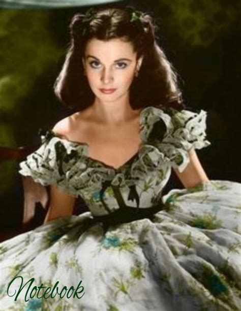 notebook scarlett o hara barbecue dress vivien leigh as scarlett in gone with the wind by ruth