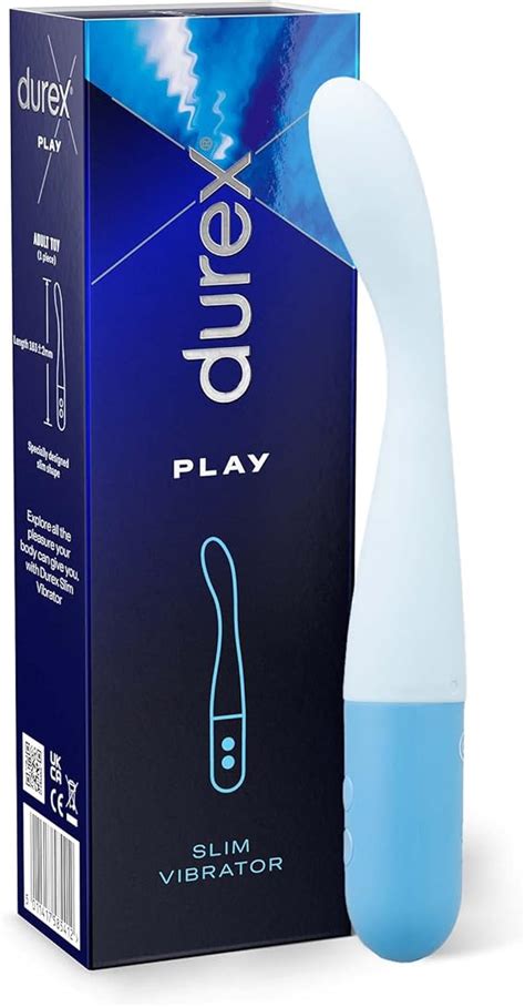 Durex Slim Vibrator Silent Vibrator And Waterproof Sex Toy With 8 Vibrating Patterns Including