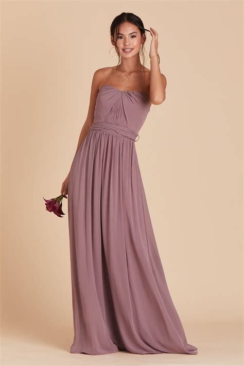 Grace Convertible Dress Dark Mauve Mauve Bridesmaid Dress Purple