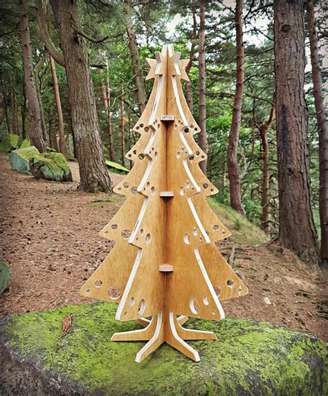 Wooden Christmas Tree Plywood Decoration Wooden Christmas Trees Etsy