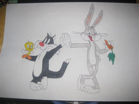 Bugs Bunny Sylvester And Tweety By Darcygagnon On Deviantart