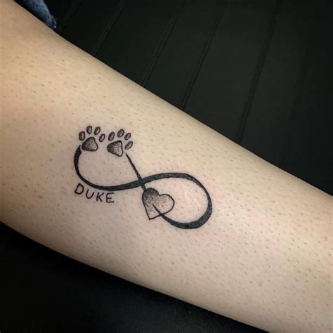 Top More Than Infinity With Paw Prints Tattoo Latest In Cdgdbentre