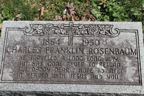 Charles Franklin Rosenbaum 1864 1950 Find A Grave Memorial