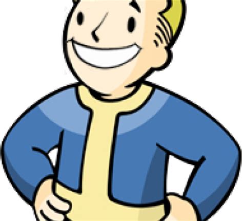 Grin Clipart Boy Fallout Vault Boy Shrug Png Download Full Size