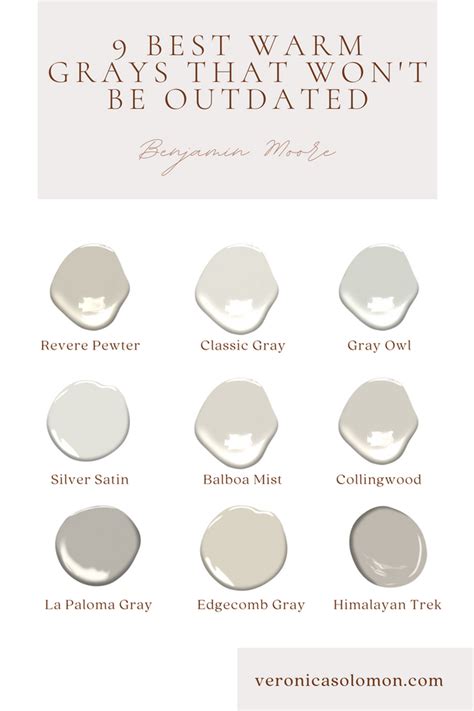 Best Benjamin Moore Warm Gray Paint Colors That Will Never Be