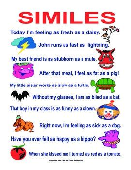 In this song, nelly furtado uses similes to compare herself to being a bird free to fly. Similes Make you Smile! Figurative Language by The WRITE Prescription