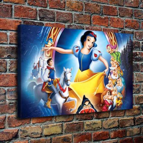 X Disney Snow White Poster Print On Canva Home Decor Room Wall Art Painting For Sale Online