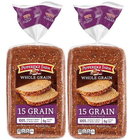 Pepperidge Farm Whole Grain 15 Grain Bread 2 Pk 24 Oz