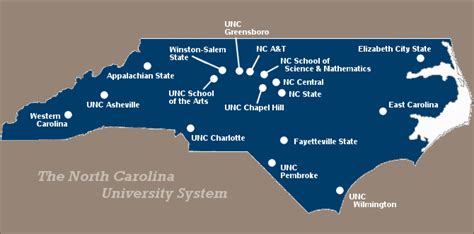 Map Of Colleges In North Carolina Map Of New Hampshire