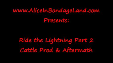 Alice In Bondageland Femdom Ride The Lightning Sex And Metal Cage