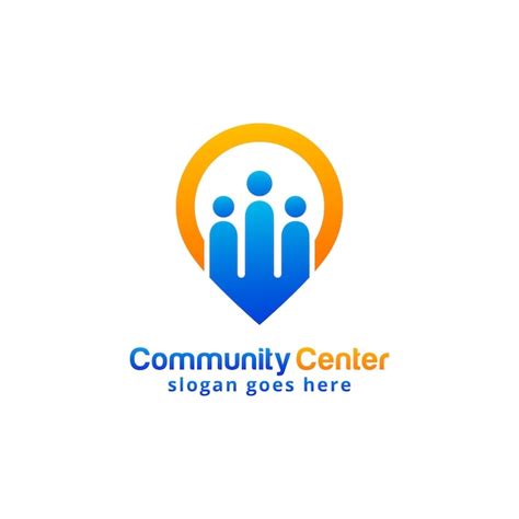 Premium Vector Community Center Logo Design Template