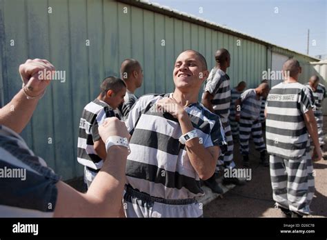 The Chain Gang At Maricopa County Jail In Phoenix Arizona Stock Photo