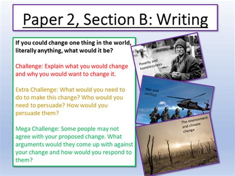 English language paper 2 question 4. AQA English Language Paper 2 Question 5 | Teaching Resources