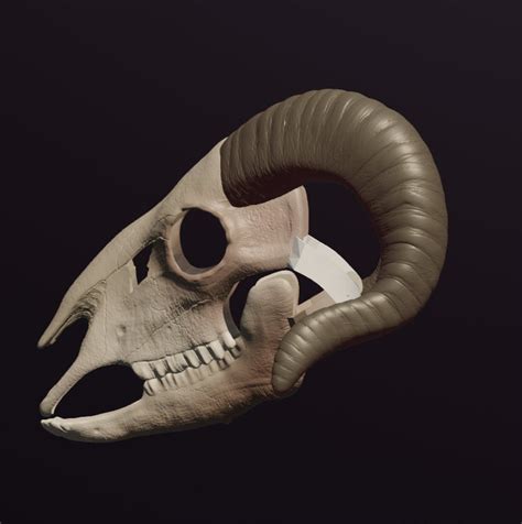 Ram Skull Mask Stl Files For 3d Printing Etsy Australia