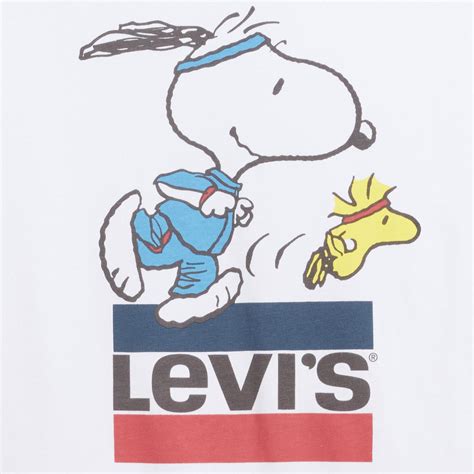 Levis X Peanuts Snoopy Retro Cropped Graphic Boxy Tee
