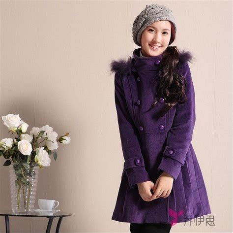 Coat 9758 Japanesekorean Fashion Lady Coat With Fox Fur In 2009 Hot