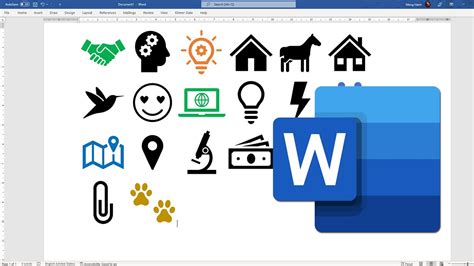 How To Insert Icons In Word Document Free Icons In Microsoft Word