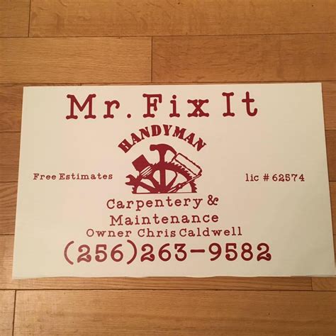 Mr Fix It Handyman Services