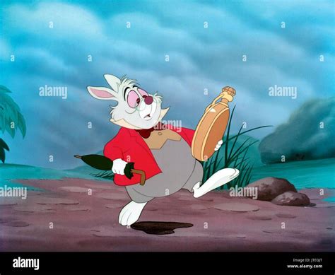 White Rabbit Alice In Wonderland 1951 Stock Photo Alamy