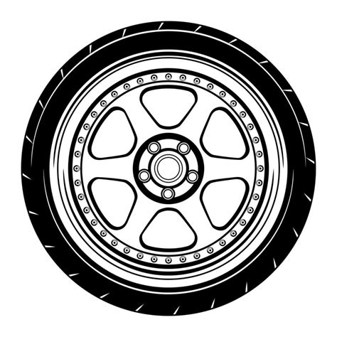 Car Wheel Illustration For Conceptual Design 2027251 Vector Art At Vecteezy