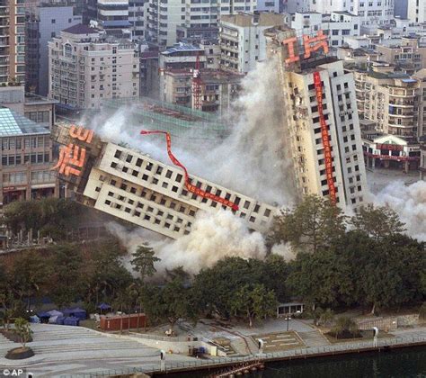 Chinese Failed Demolition Creates The Leaning Tower Of