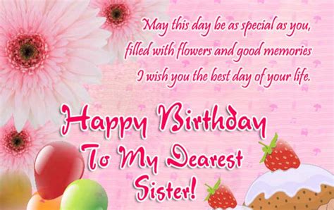 Birthday Wishes For Sister Happy Birthday Sister Messages