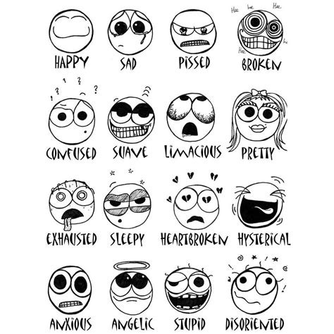 8 Best Images Of Funny Faces Worksheets How Are You Feeling Coloring