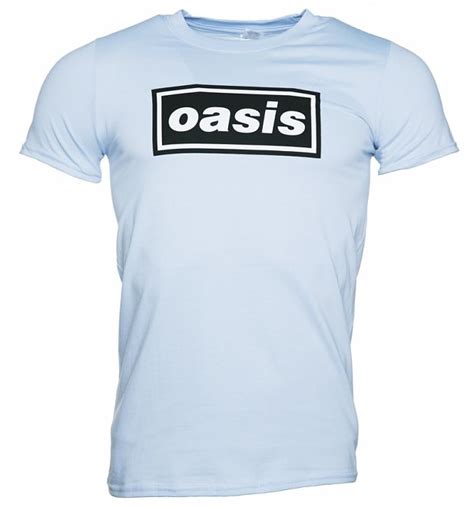 Mens Blue Oasis Logo T Shirt