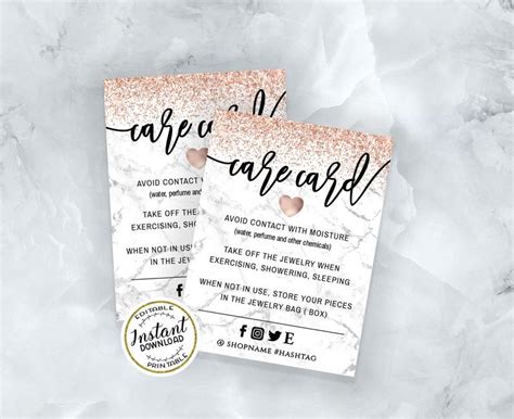 10+ free instruction templates ms word format download an instruction, as the very name suggests, is a document which directs someone to perform a particular task or carry out a particular function. Marble Printable Care Card Editable Care Instructions ...