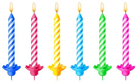 Birthday Cake Candle Clip Art Birthday Candles Png Clipart Picture