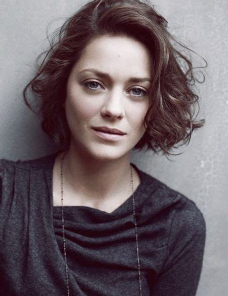 Marion Cotillard Curly Bob Appropriate To For Anyone Who
