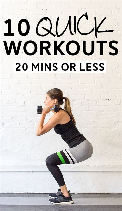 10 Quick Full Body Workouts Thatll Take You 20 Minutes Or