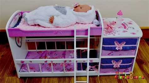 Beautiful Dolls Wooden Bed With Pillow And Drawer Unboxing Set Up