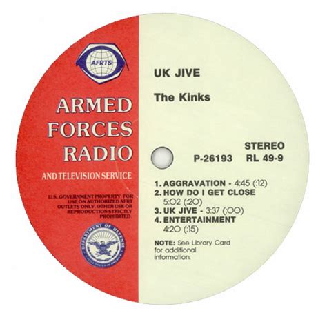 The Kinks Uk Jive Us Promo Vinyl Lp Album Lp Record
