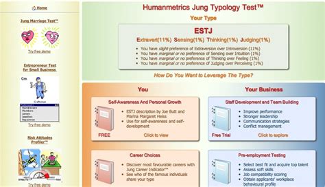 Humanmetrics Jung Typology Test Extraversion Introversion Extravert