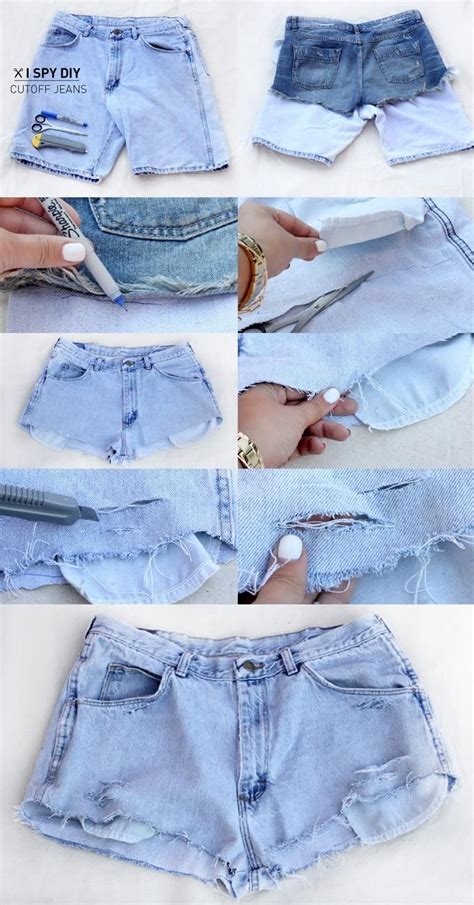 Diy Cutoff Jeans Shorts Diy Clothes Diy Refashion Jeans Diy Shorts Diy
